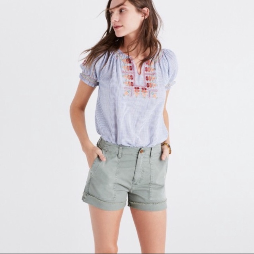 Madewell garmet-dyed cutoff shorts